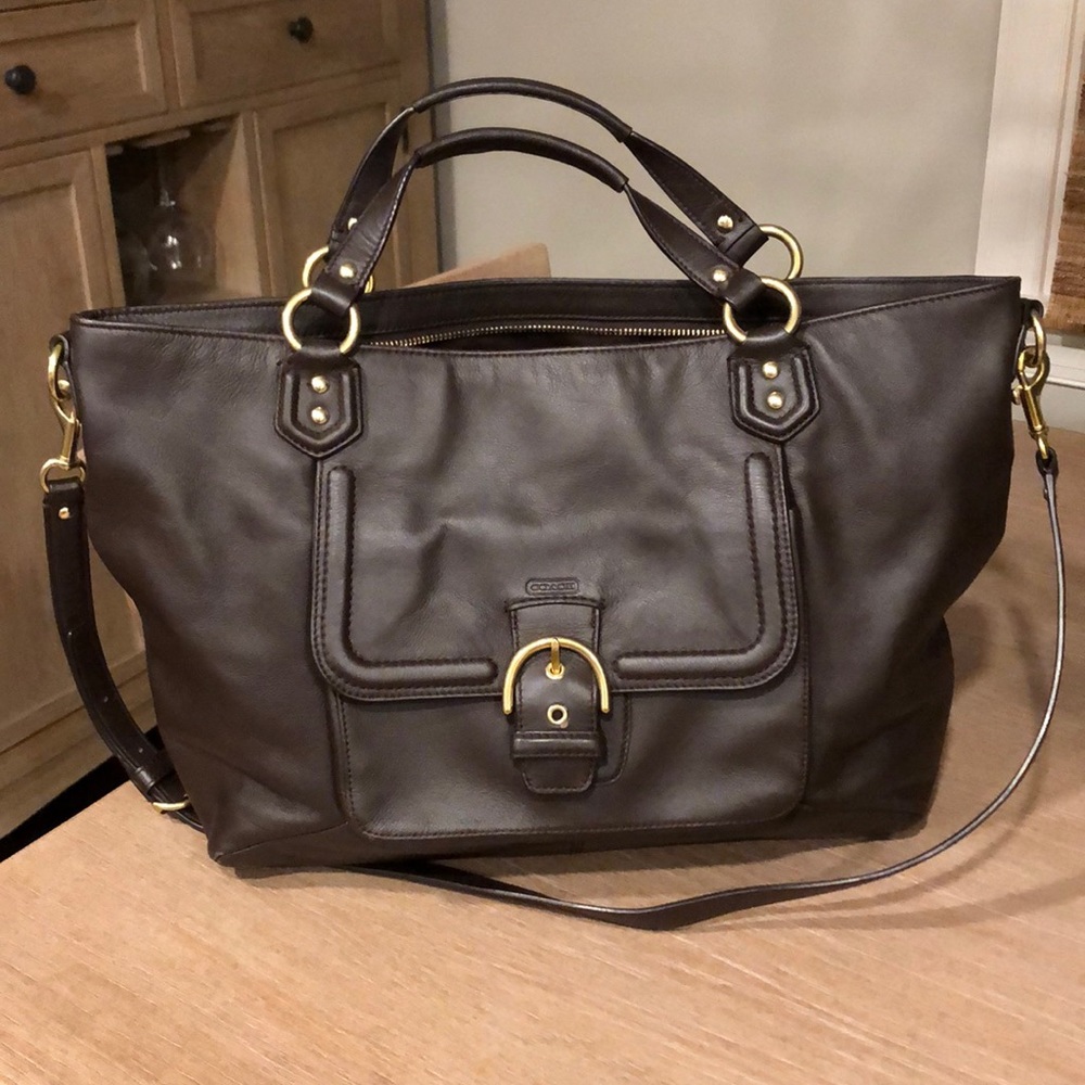 Leather tote bag from Coach